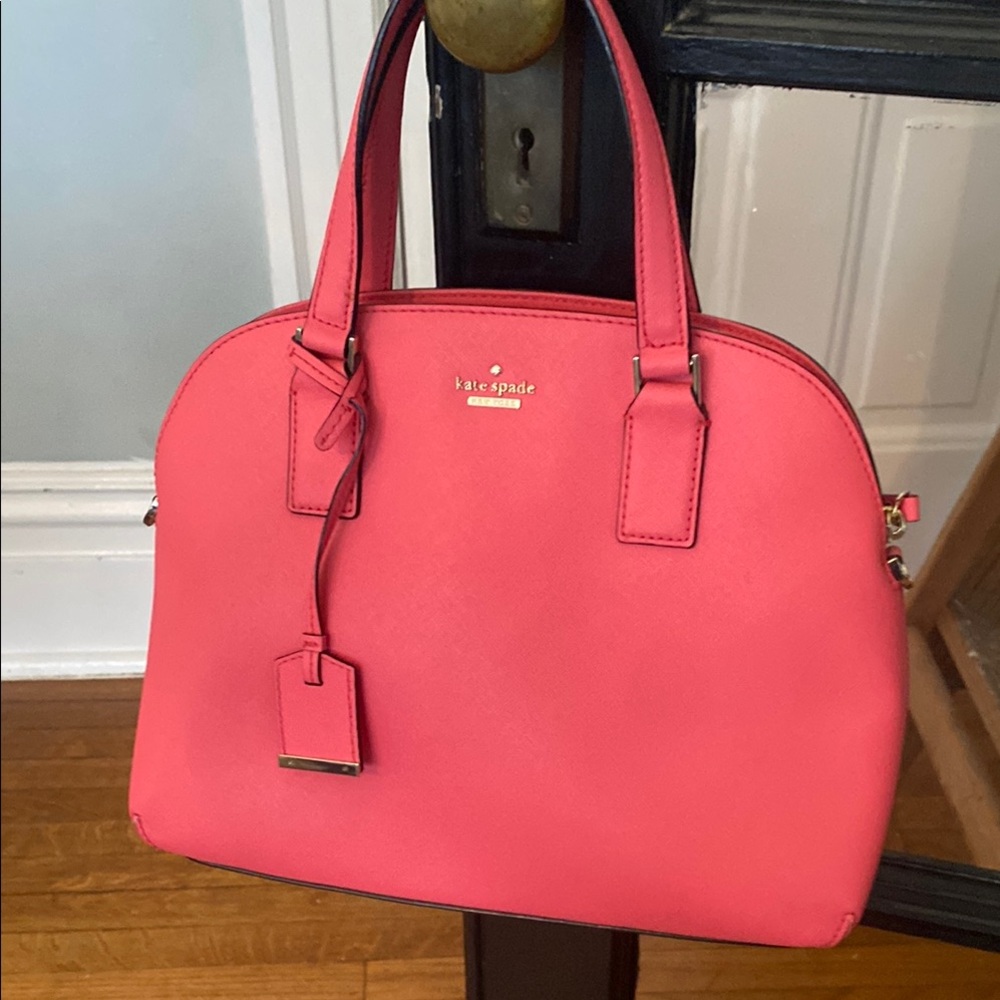 Kate Spade Pink Satchel with Vibrant Design